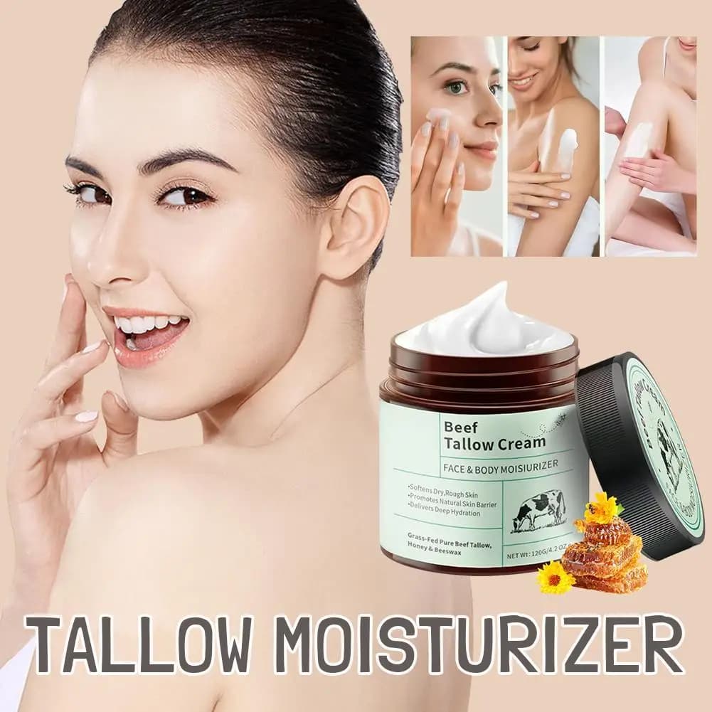 beef tallow honey moisturizer cream jar — image 5