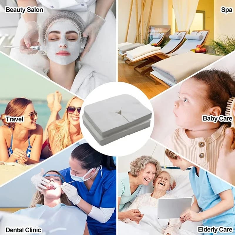 Disposable spa face massage pads in a pack — image 5