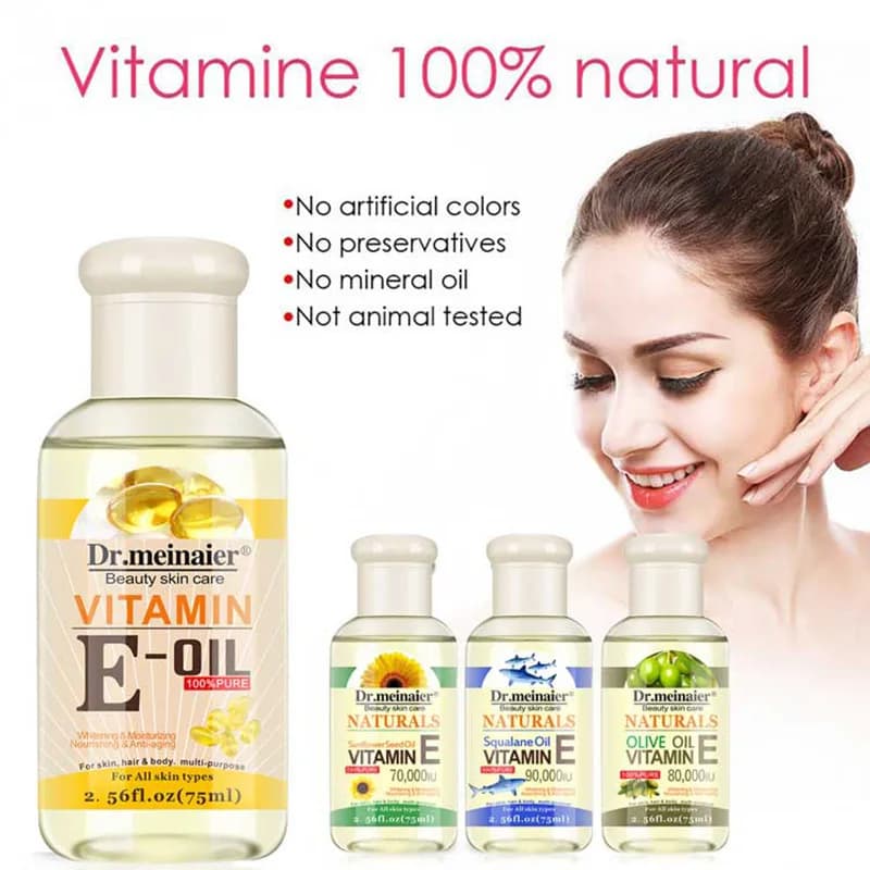 Vitamin E face essence oil bottle — image 2