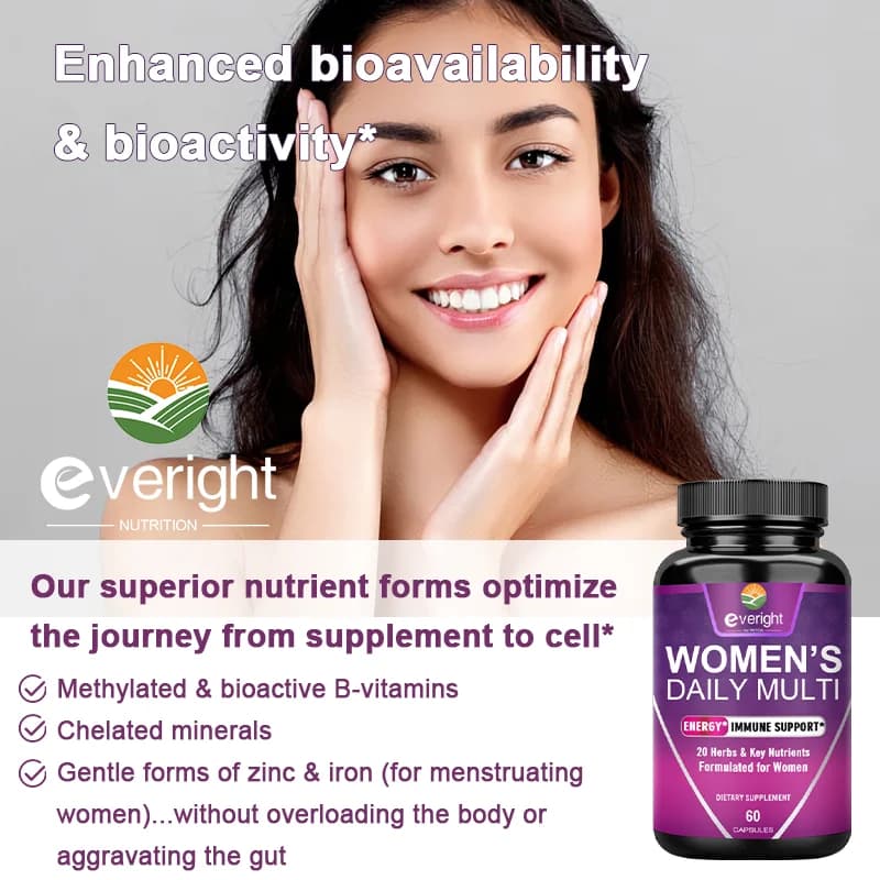 Women's multivitamin bottle with biotin and minerals — image 4