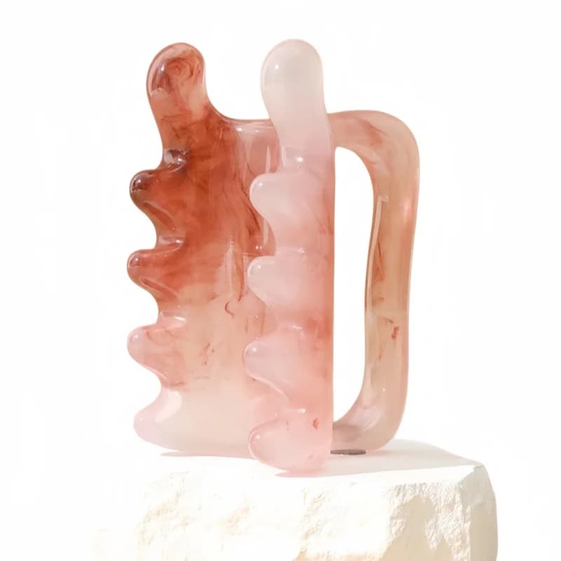 double-sided resin massage comb — image 8