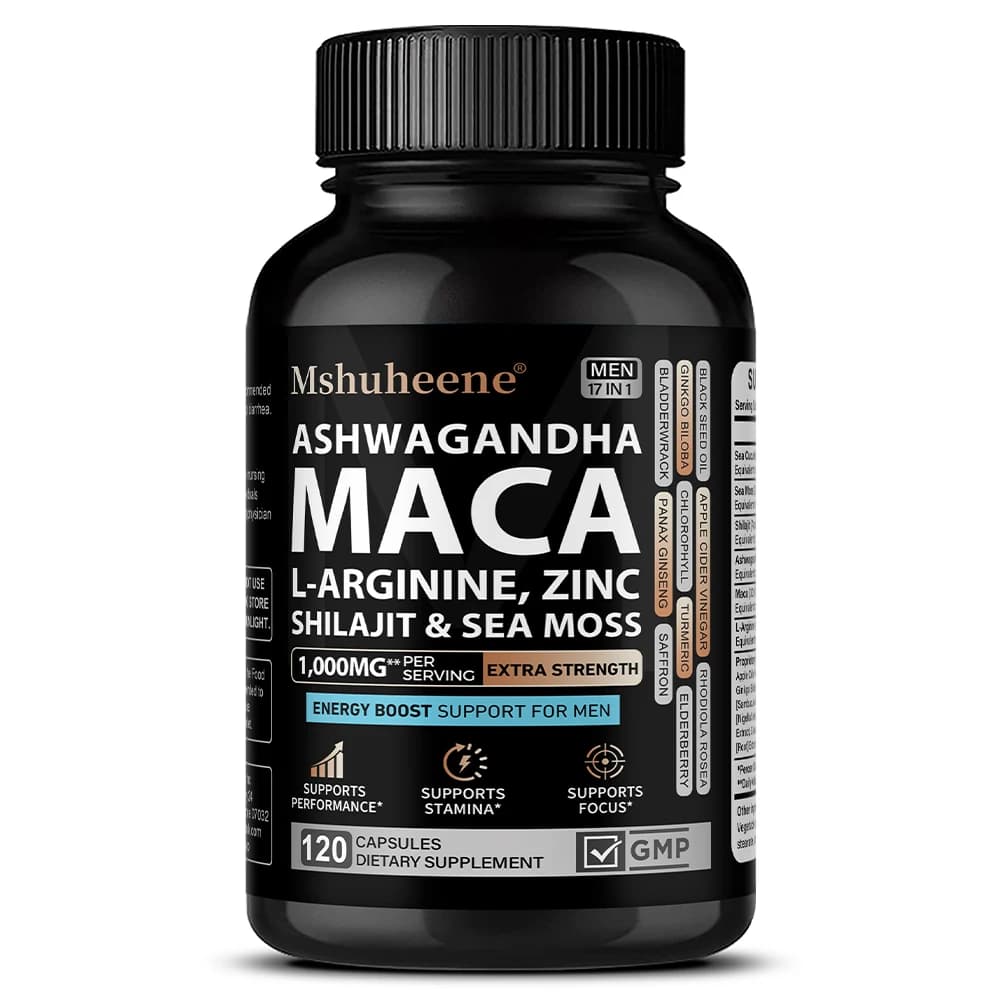 bottles of L-Arginine, Maca and Ashwagandha supplement — image 8