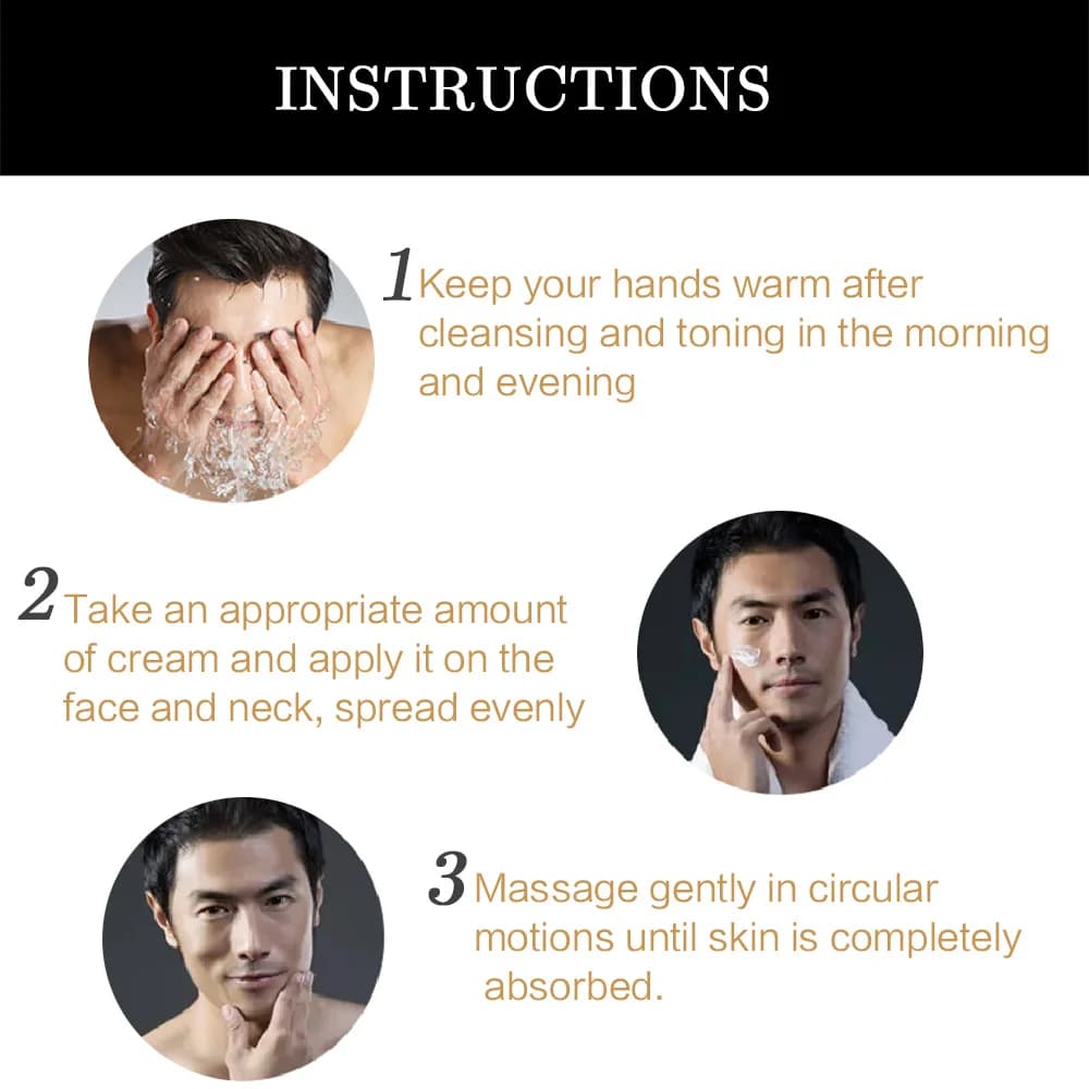 Retinol collagen face cream for men — image 5