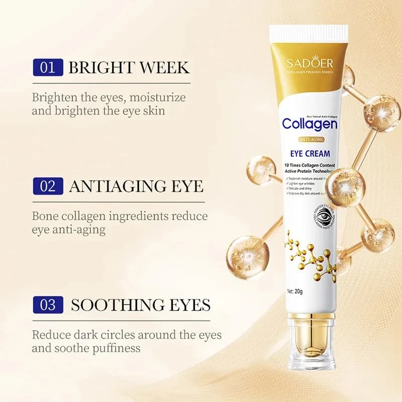 Collagen retinol eye cream tube — image 3