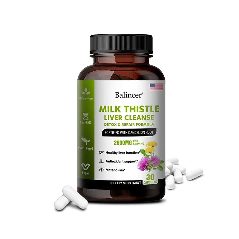 milk thistle and dandelion root liver support capsules — image 7