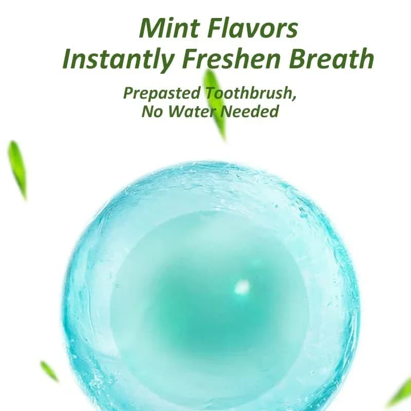 pack of 20 disposable travel toothbrushes in two flavors — image 6