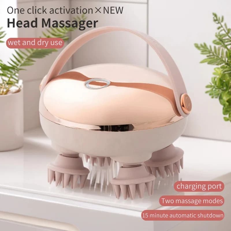 handheld rechargeable scalp massager — image 2