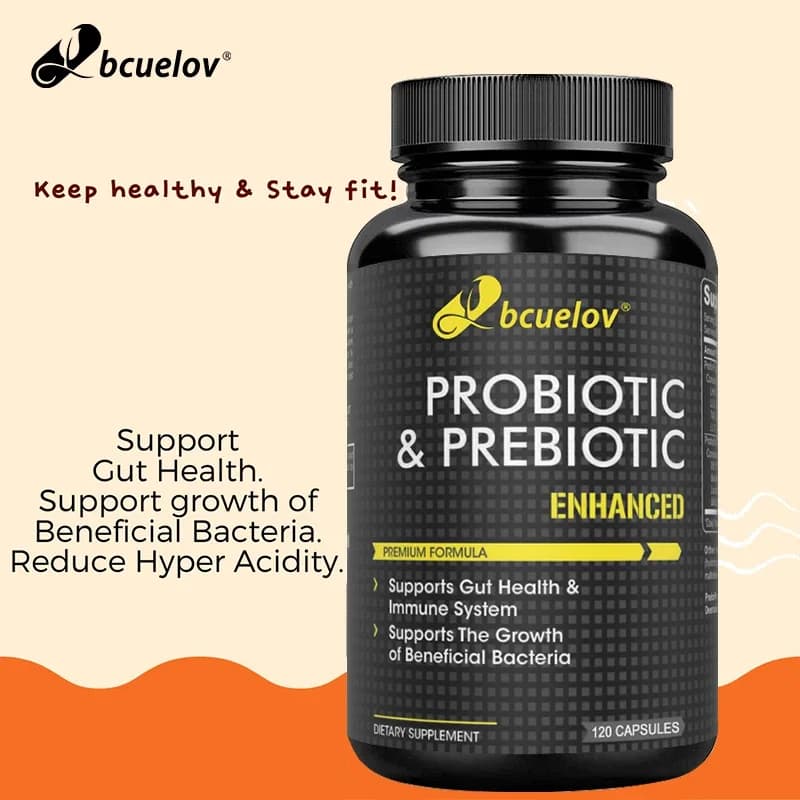 bottle of probiotic and prebiotic supplement — image 3
