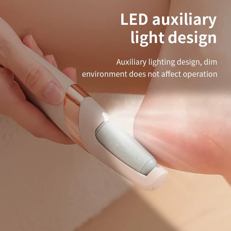 USB rechargeable electric foot grinder with dual heads — image 3
