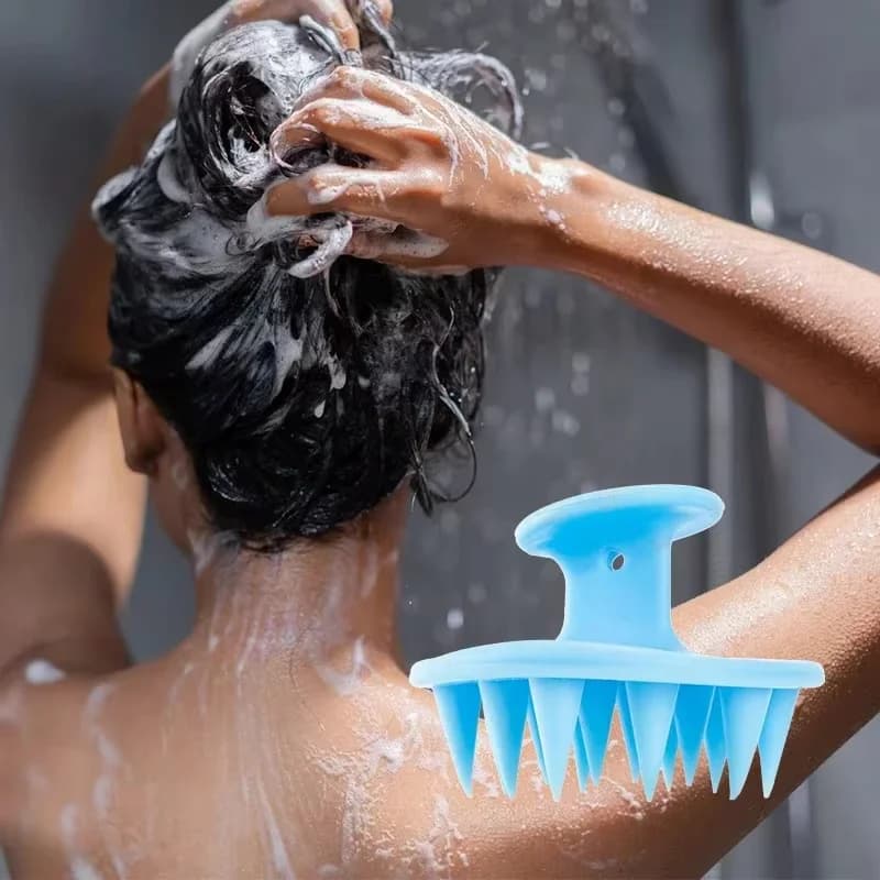 silicone scalp massager hair brush — image 2
