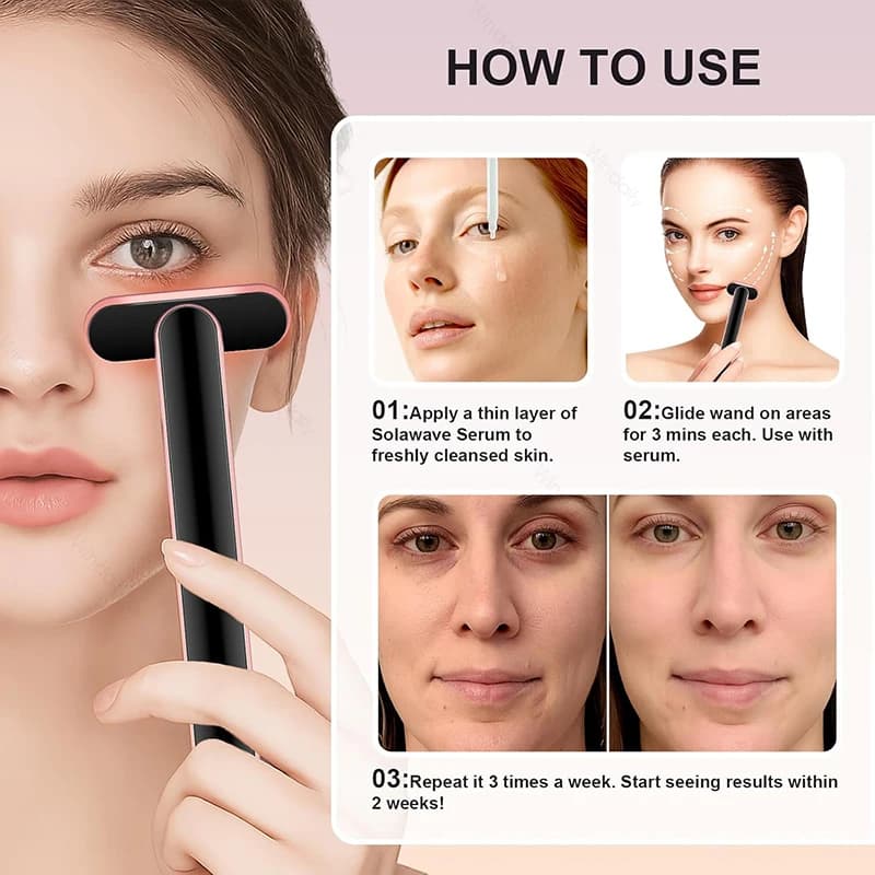 7-color light therapy wand with hot compress — image 6