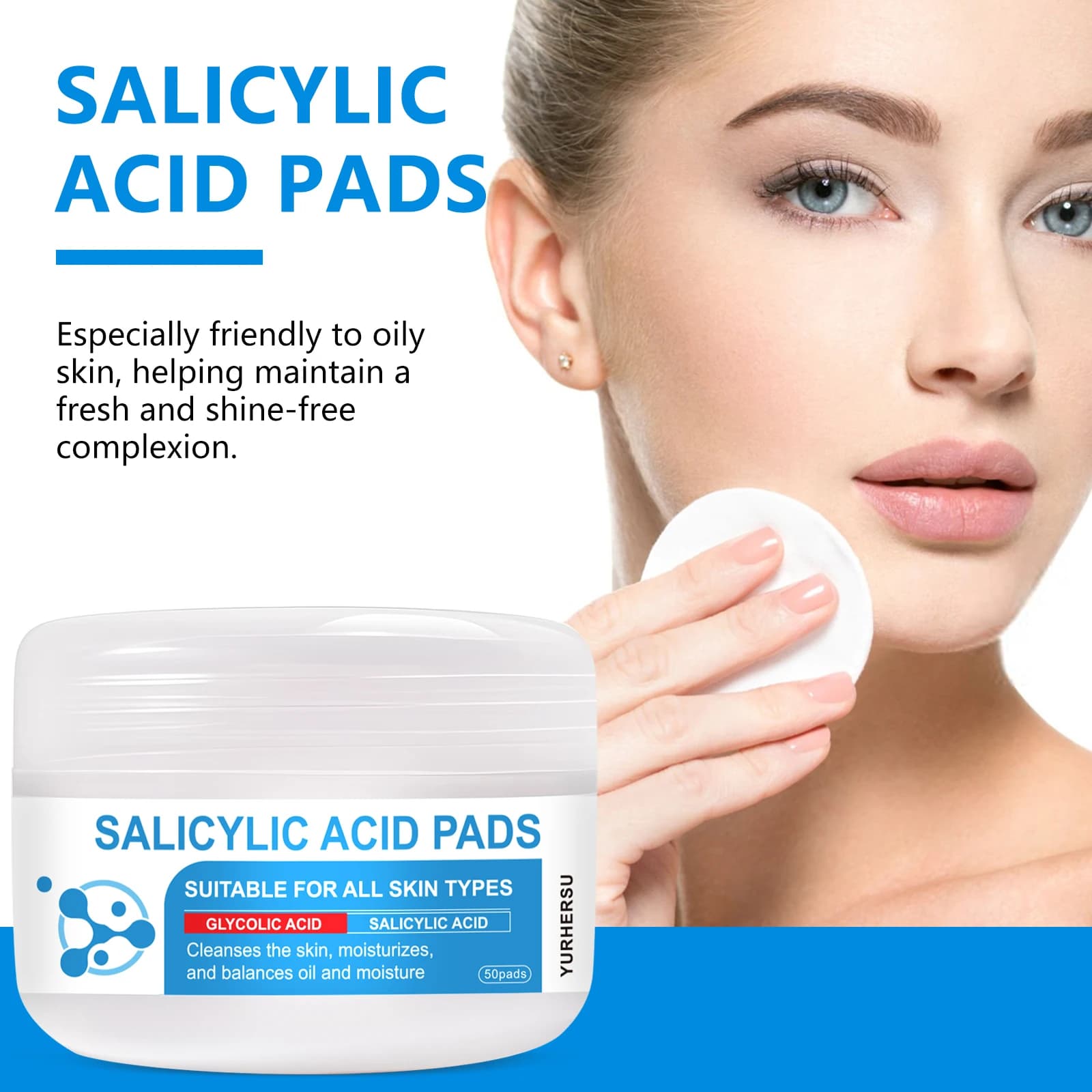 dual-action facial toner pads with AHA and BHA — image 4