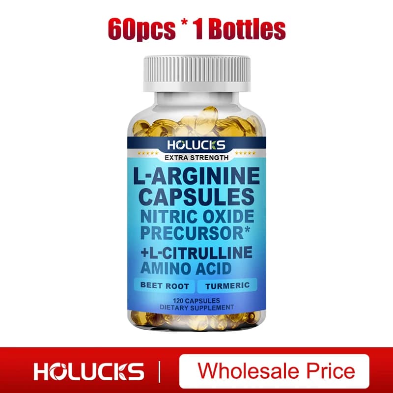 L-Arginine and L-Citrulline capsules bottle — image 7