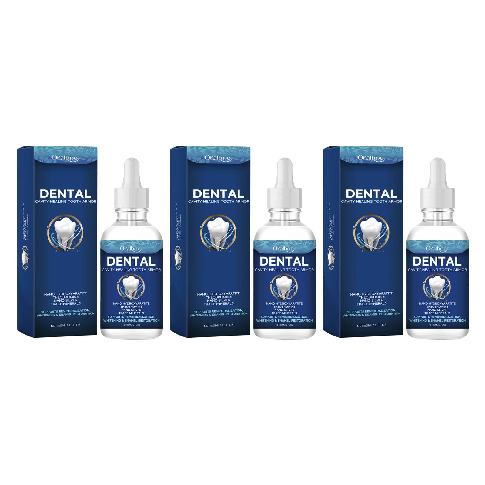 Oralhoe dental care liquid bottle — image 7