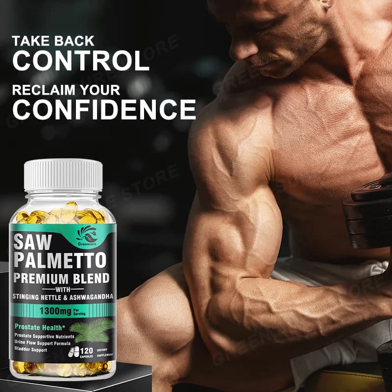 Greensure men's prostate support supplement bottle — image 6