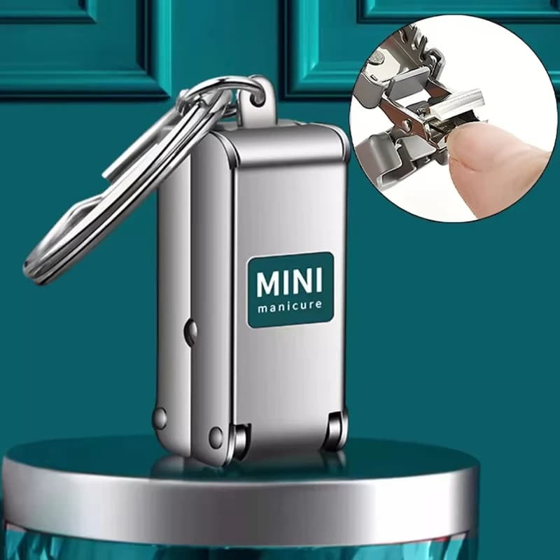 mini stainless steel nail clipper with built‑in file — image 5