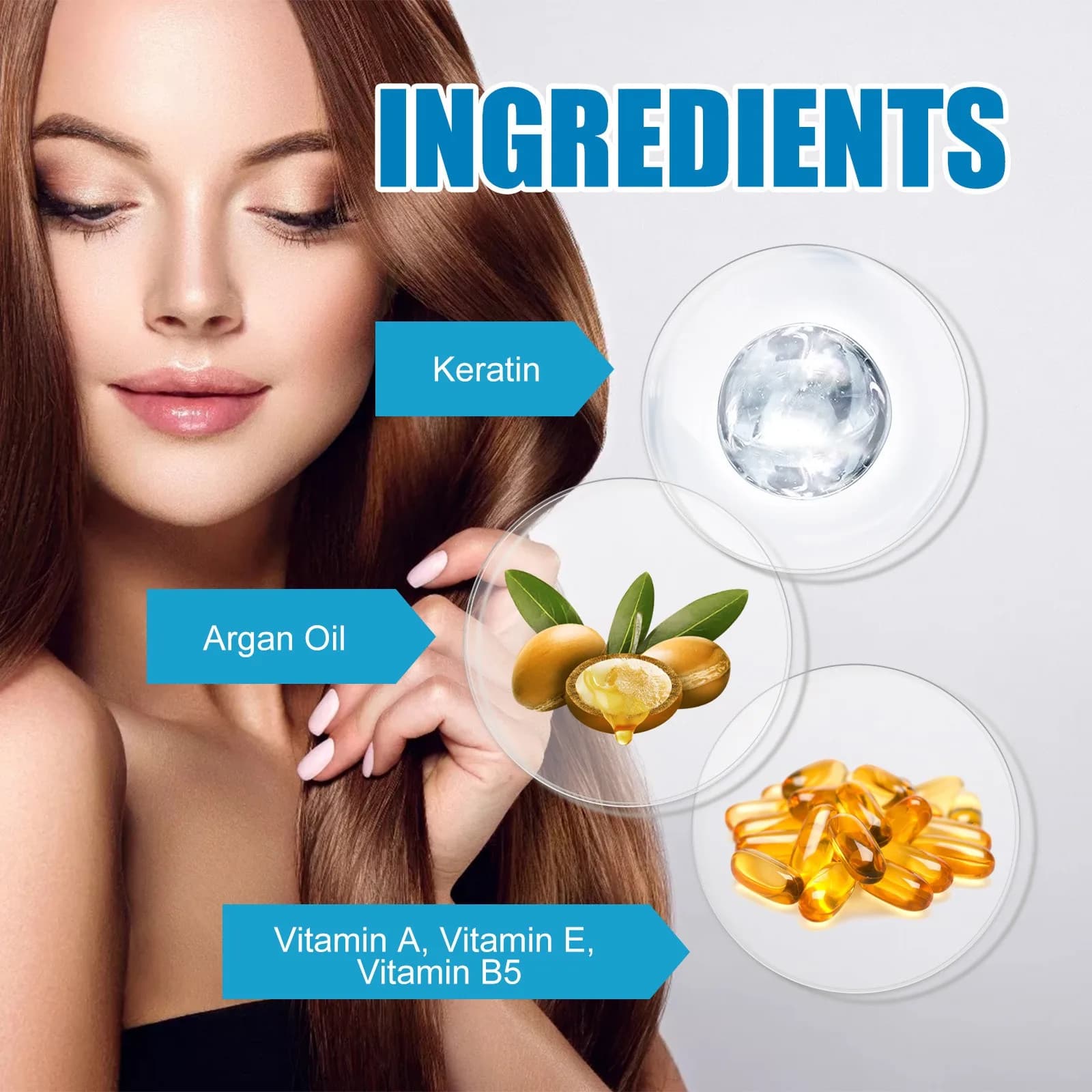 hair vitamin capsules with keratin oil — image 4