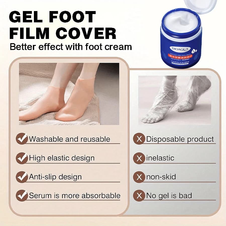 Vitamin E and urea moisturizing foot cream tube — image 6