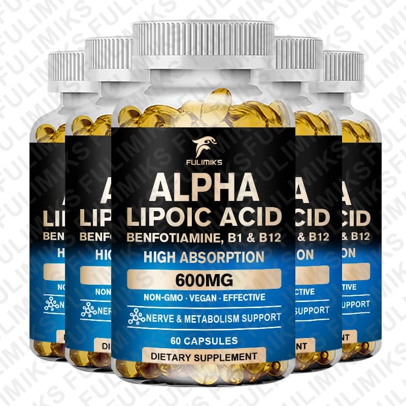 Alpha lipoic acid 600 mg capsules with benfotiamine — image 8