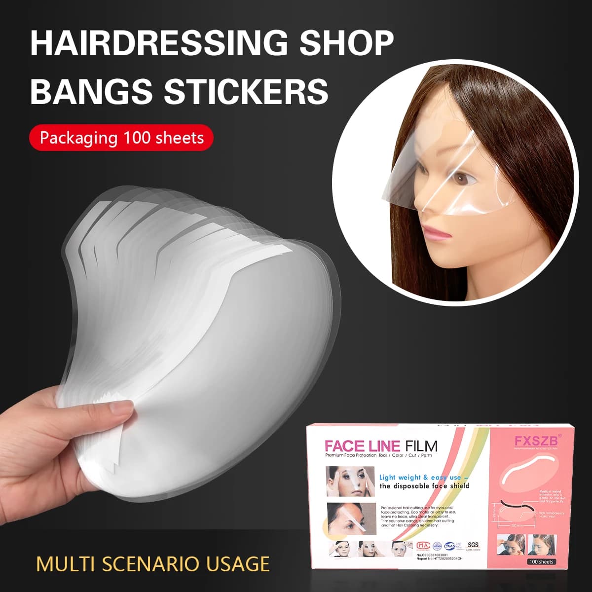 Disposable microblading face shield — image 3