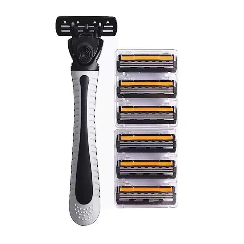 three-layer men's razor with replaceable blades — image 6