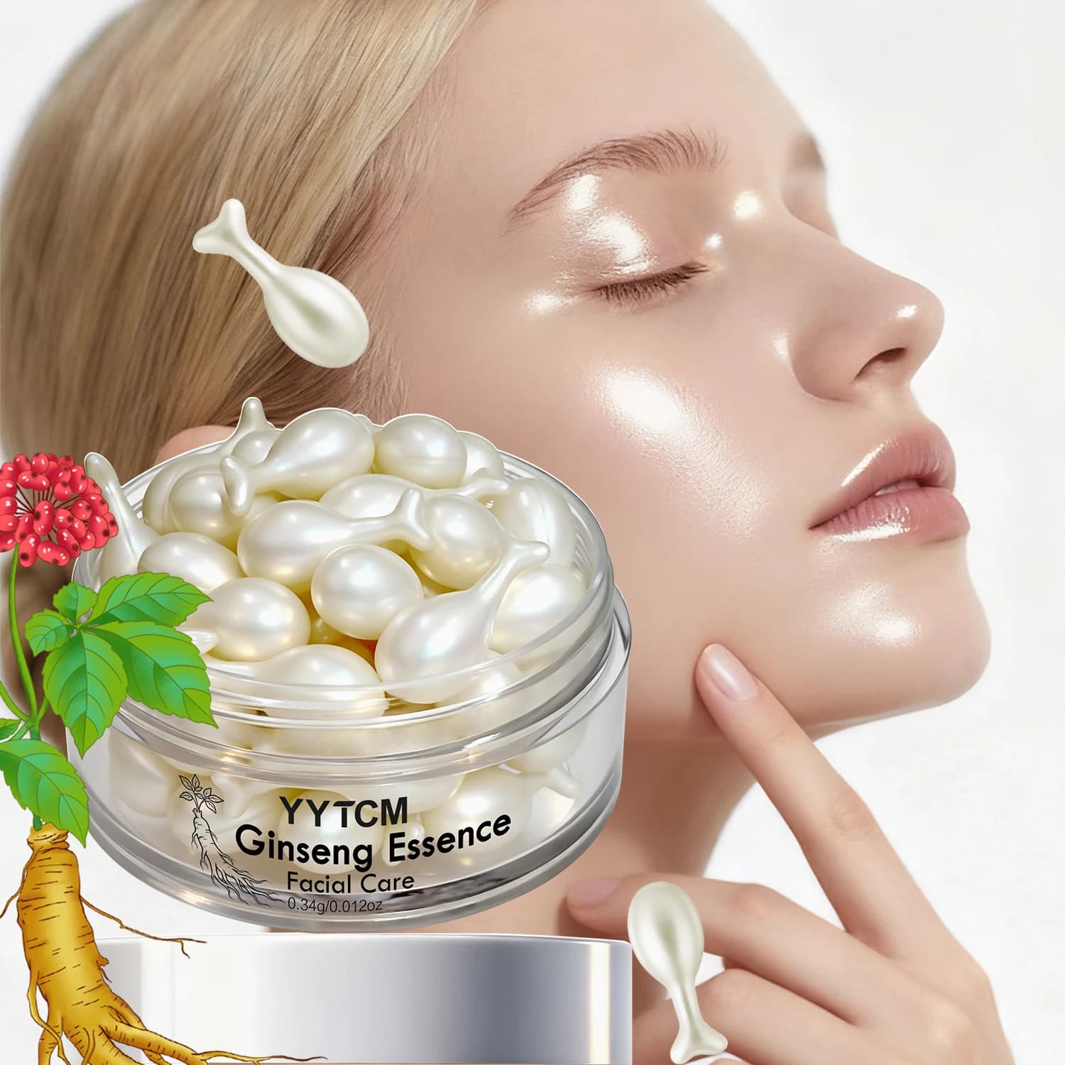 Ginseng Essence Capsules – Moisturizing & Firming (30 caps)