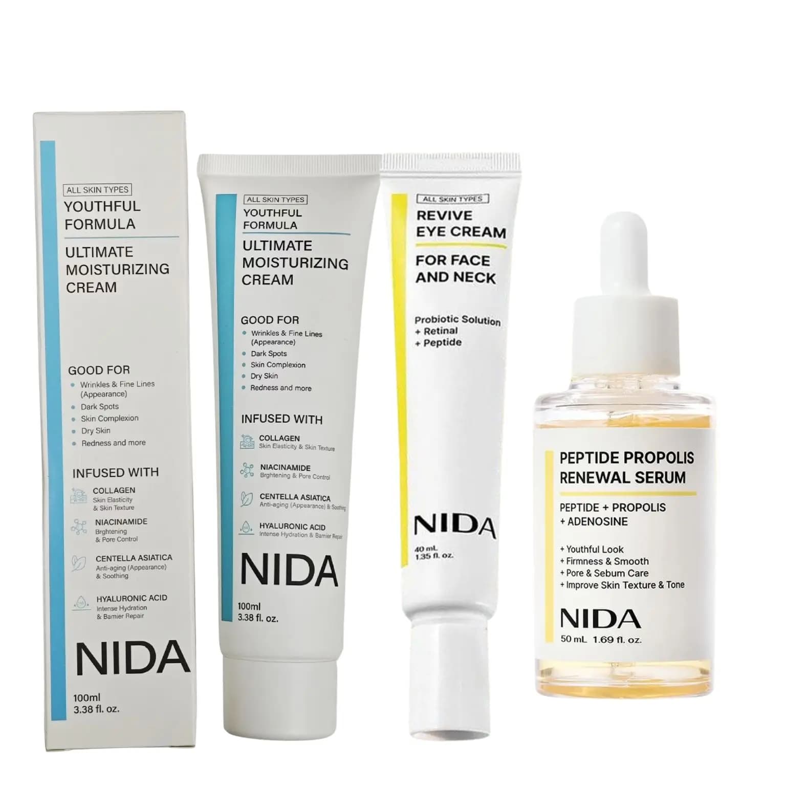 NIDA retinol eye cream tube — image 2