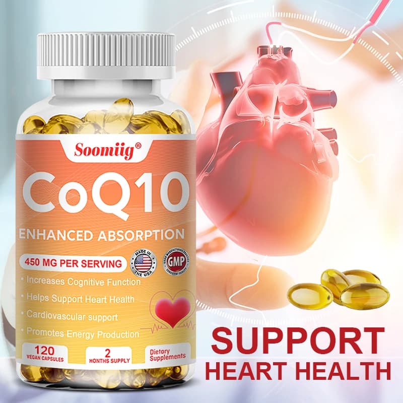 bottle of coenzyme q10 450 mg capsules — image 4