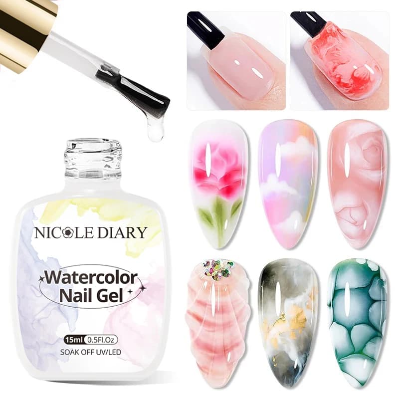 white gel nail polish in a 15 ml bottle — image 7