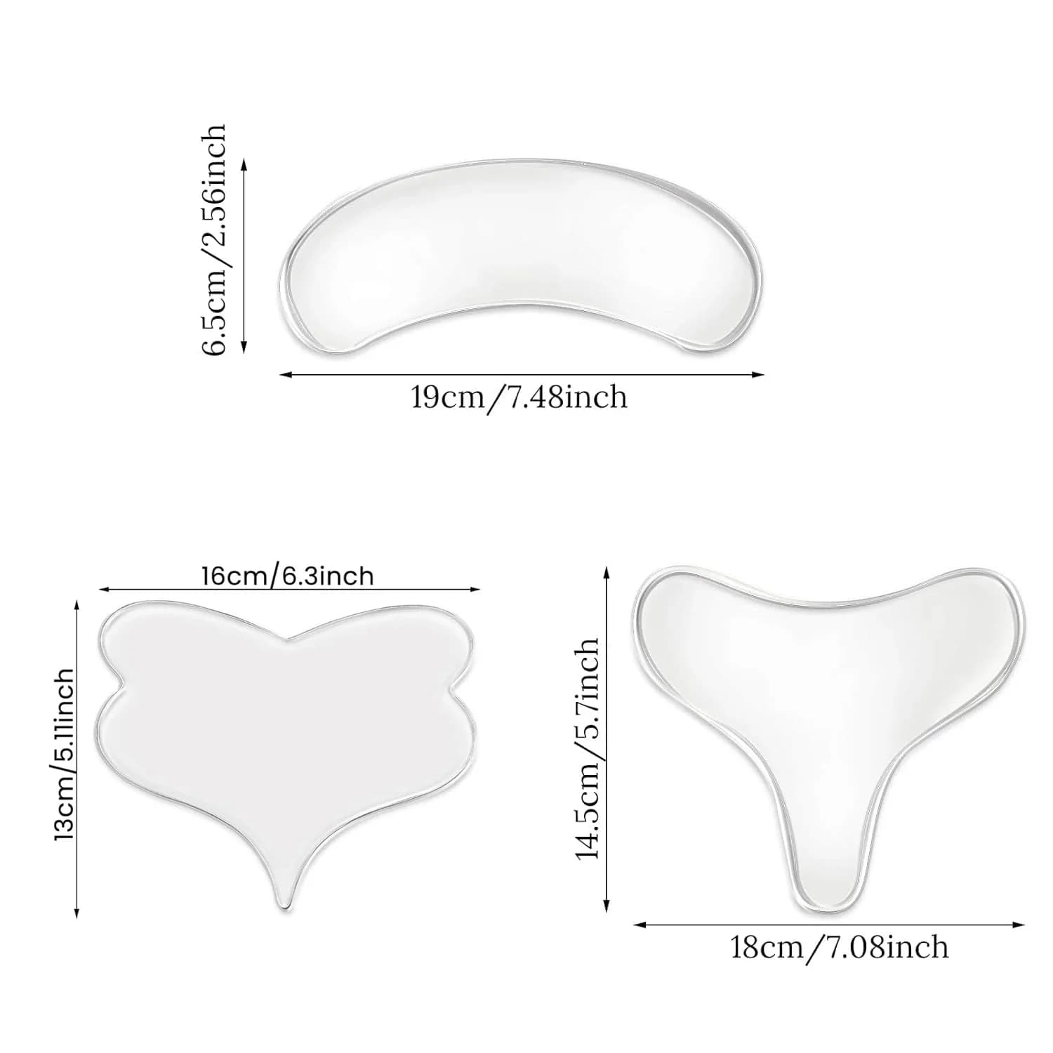 transparent silicone anti-wrinkle chest and breast lifting pad — image 4