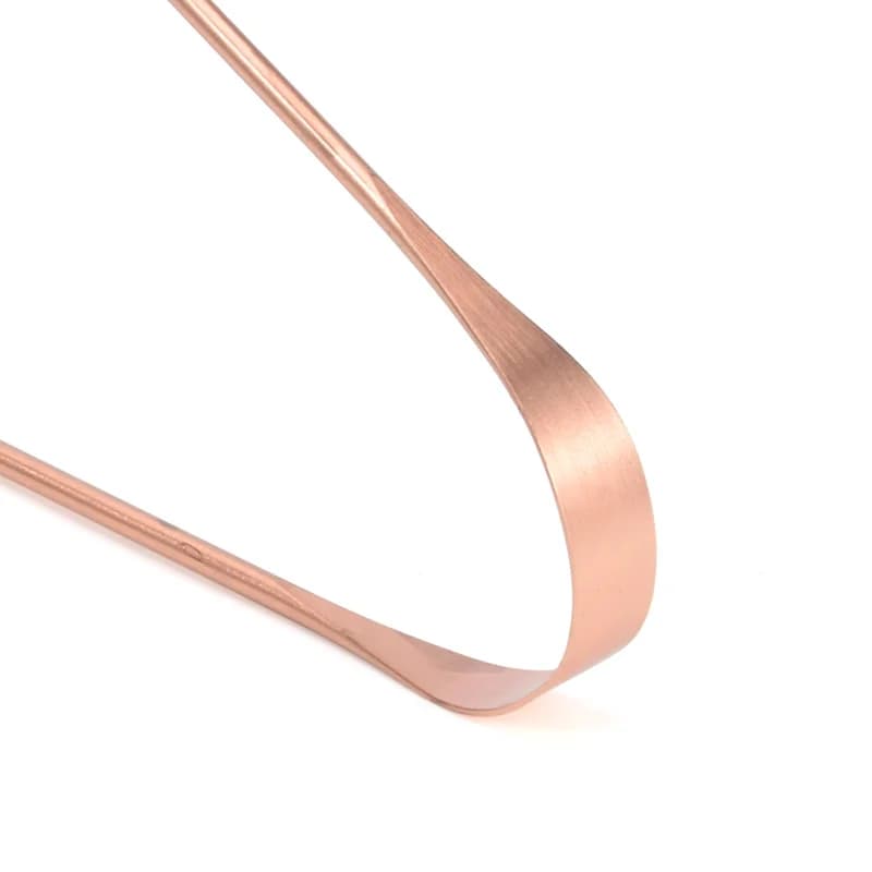 Pure copper tongue scraper with metal storage box — image 3