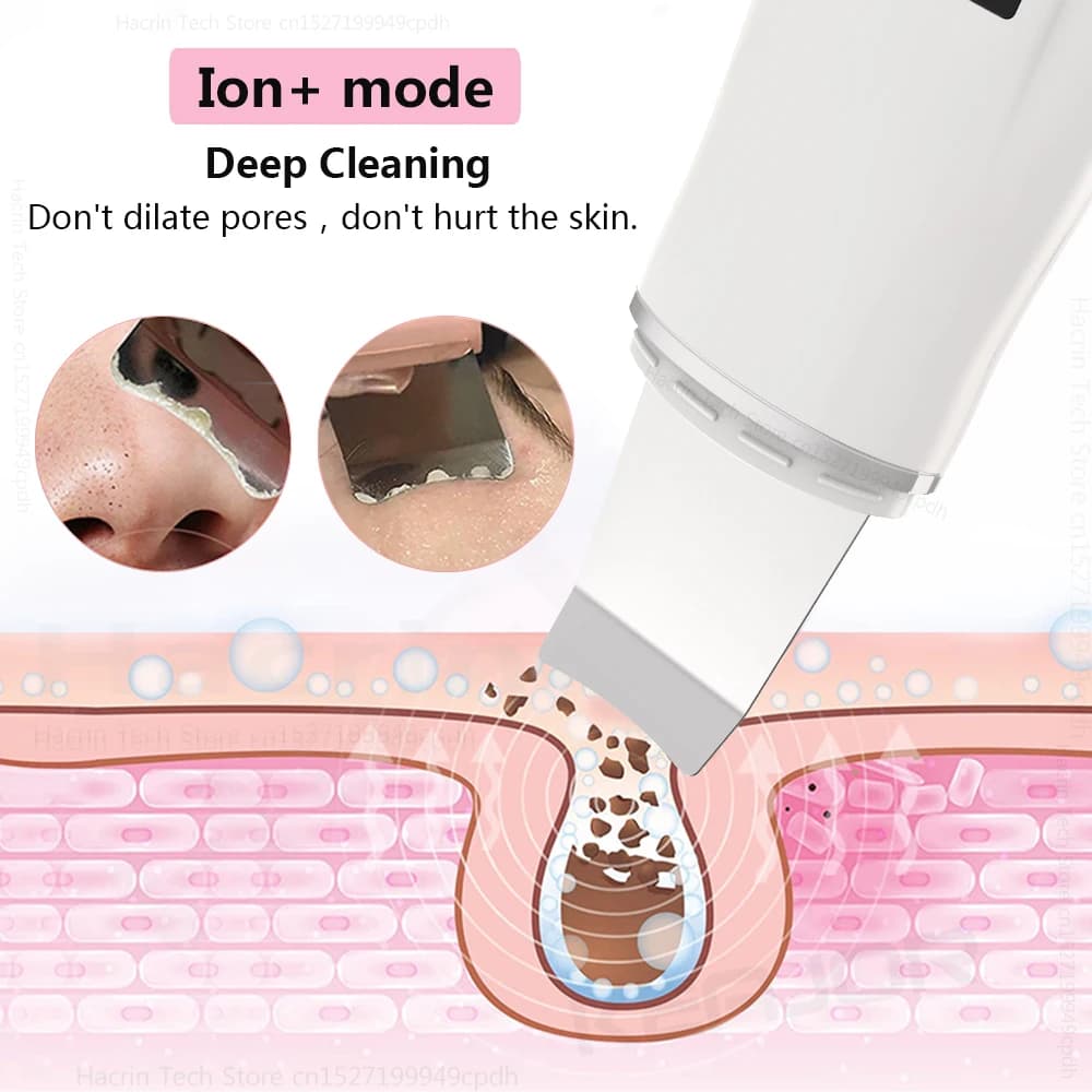 Ultrasonic facial scrubber device with silicone tip — image 5
