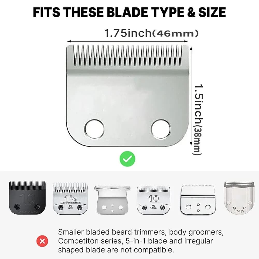 Set of eight hair clipper guide combs for Wahl trimmer — image 3