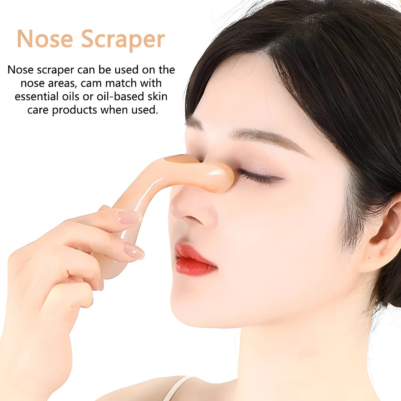Resin Y‑shape facial guasha tool for nose lifting — image 3