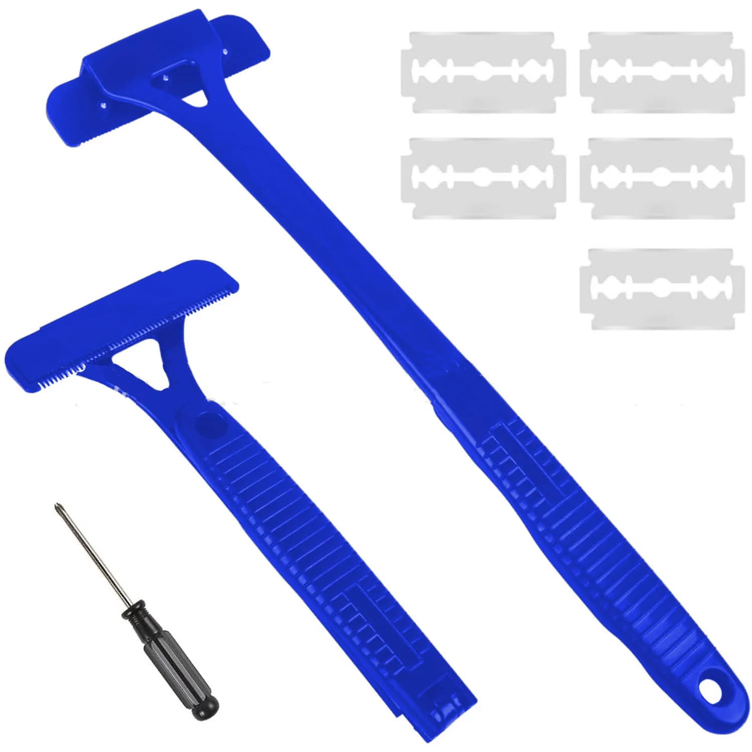 Men's back shaver with long foldable handle — image 1