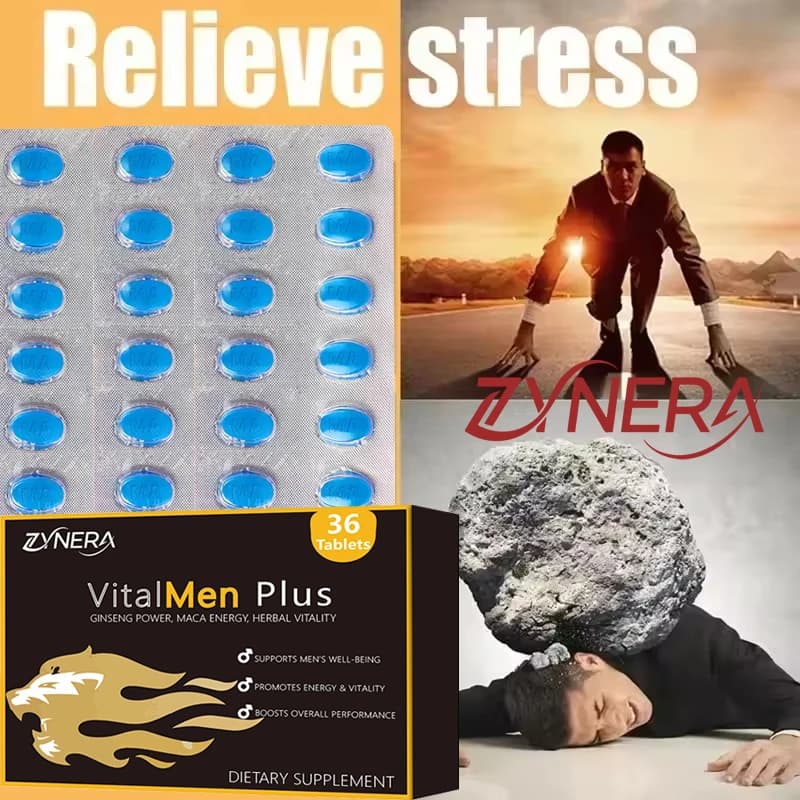bottle of male energy support supplement tablets — image 4