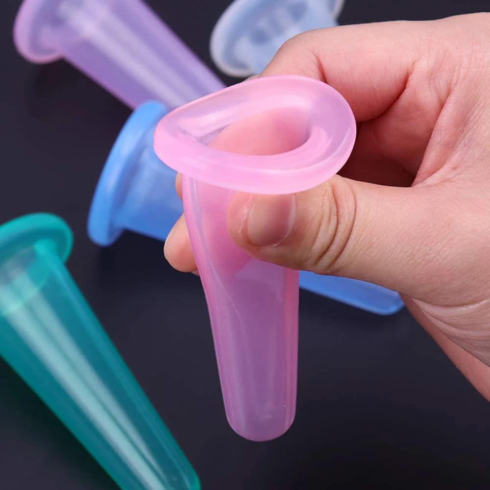 set of four natural silicone cupping massage cups — image 5