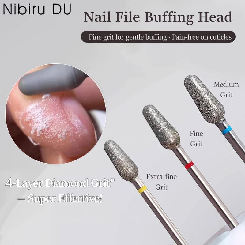 Diamond Sand Nail File Drill Bit for Cuticle Polishing