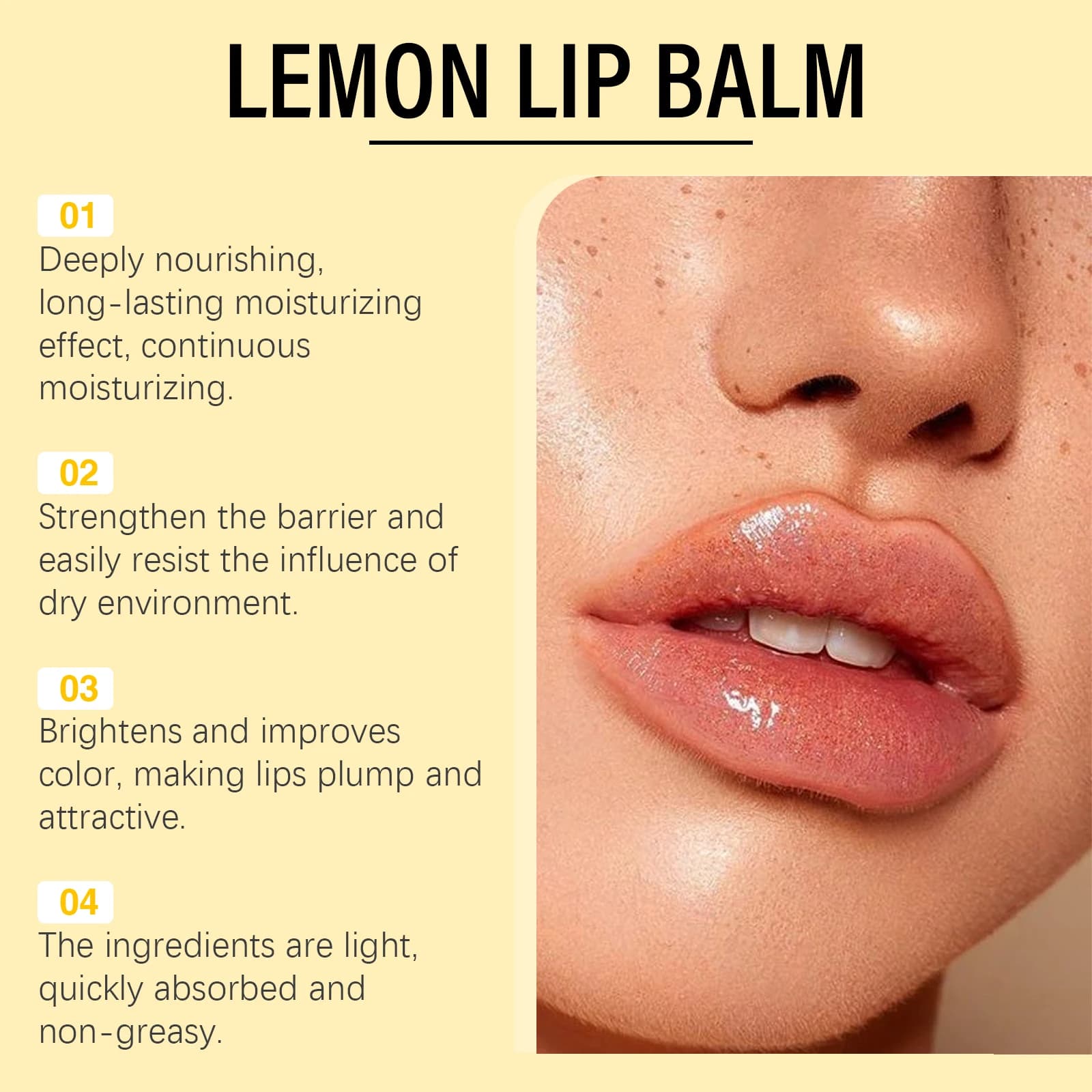 Lemon ginger turmeric lip balm tube — image 3