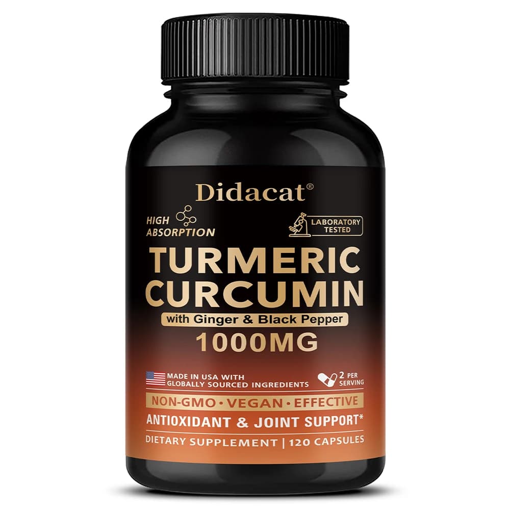 Turmeric curcumin capsules with ginger and black pepper — image 7