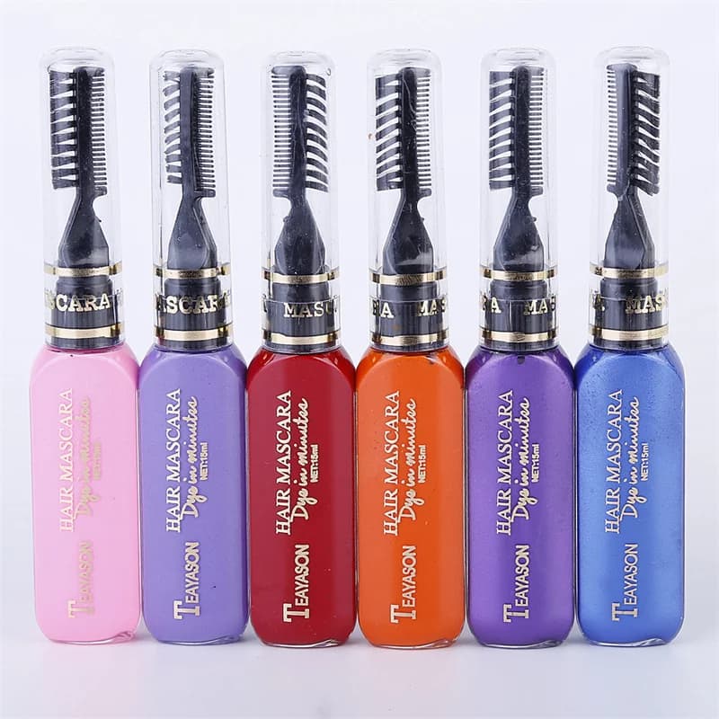 disposable colored hair mascara with multiple shades — image 6