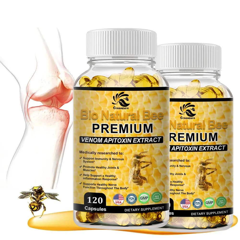 bee venom extract capsules bottle — image 1