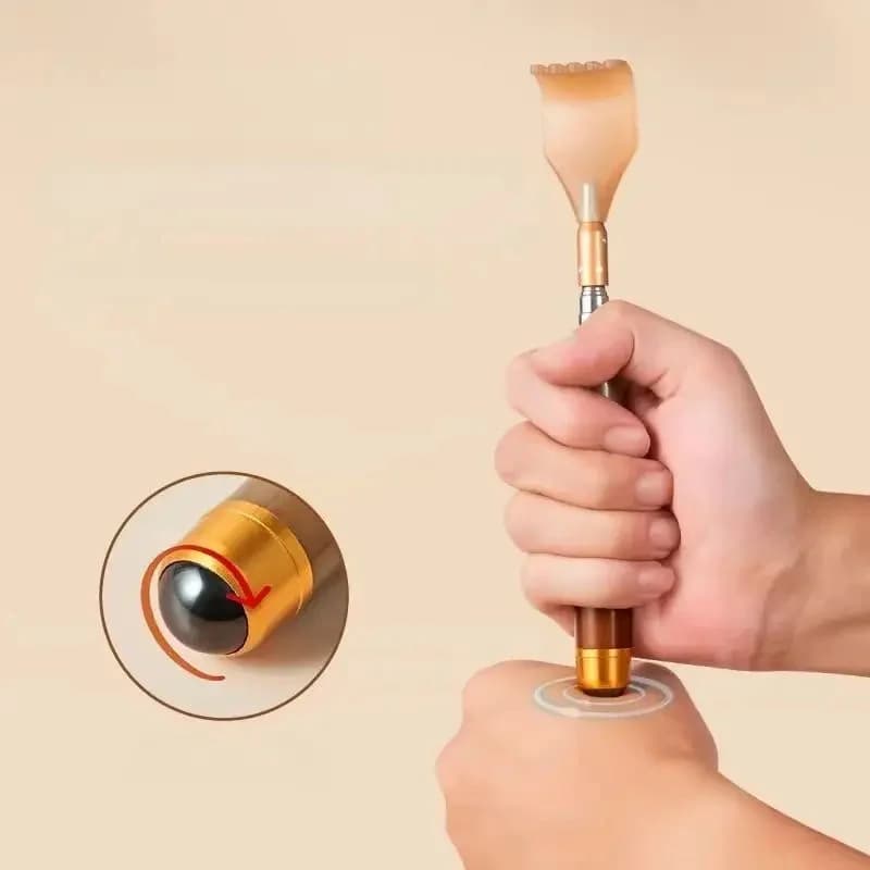 extendable magnetic back scratcher with telescoping handle — image 4