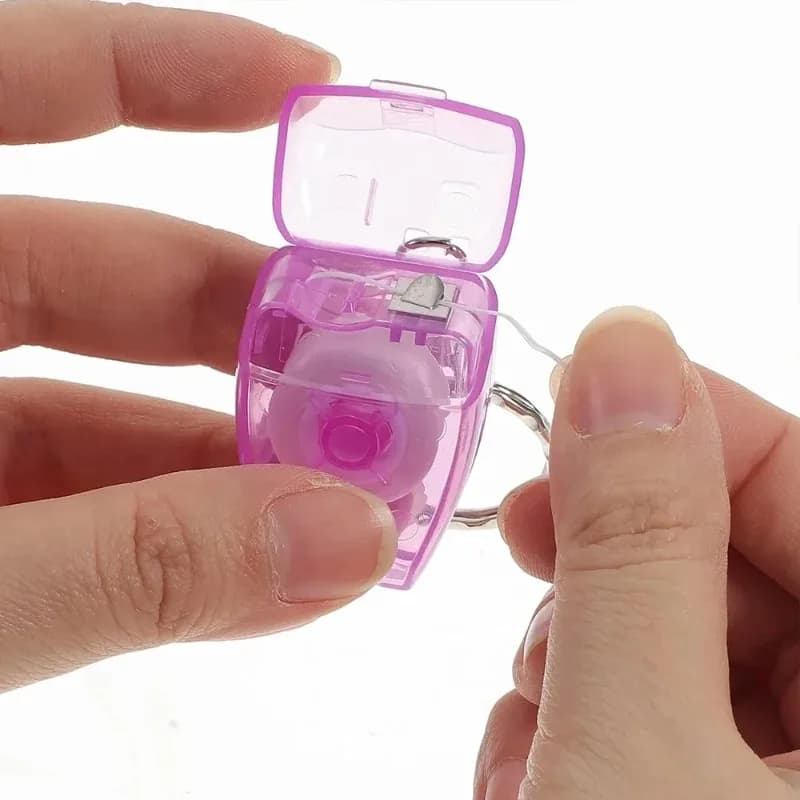 keychain dental floss picks set of 10 — image 6
