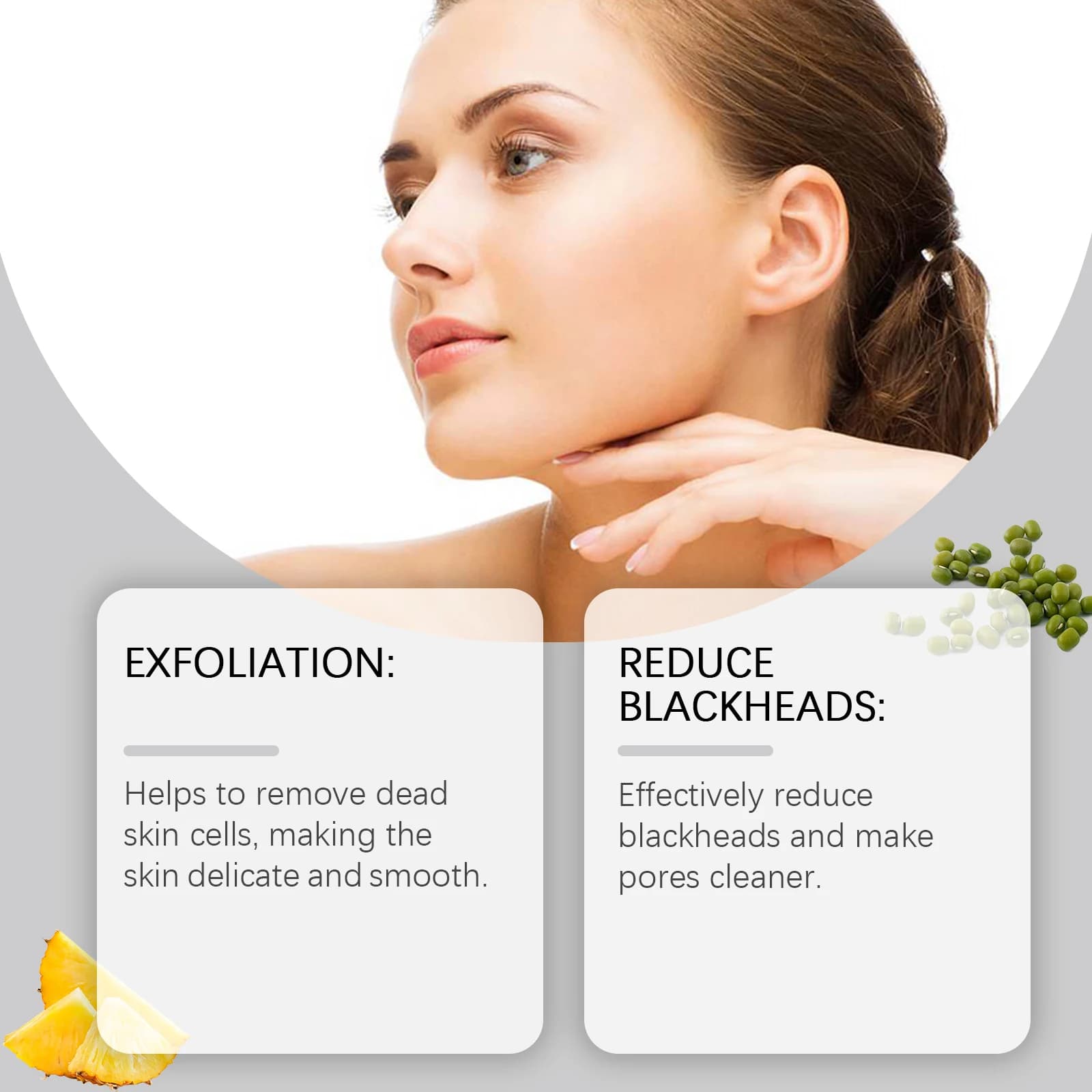 Gentle enzyme face wash powder in a white jar — image 2