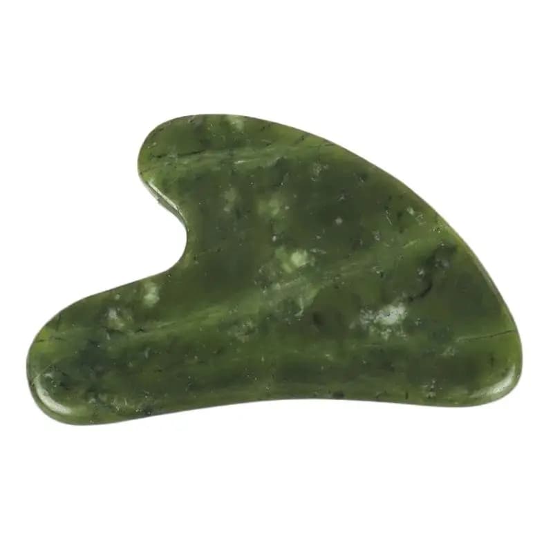 heart-shaped jade gua sha neck massager — image 7