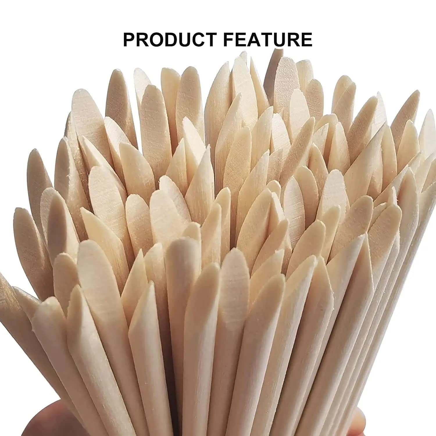 orange wood nail art and cuticle pushers — image 2