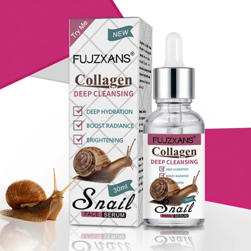 snail mucin serum bottle with niacinamide and hyaluronic acid — image 1