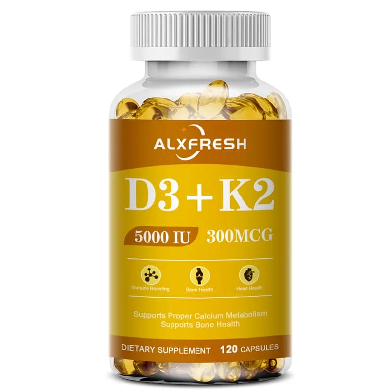 Vitamin D3 + K2 capsules bottle — image 8