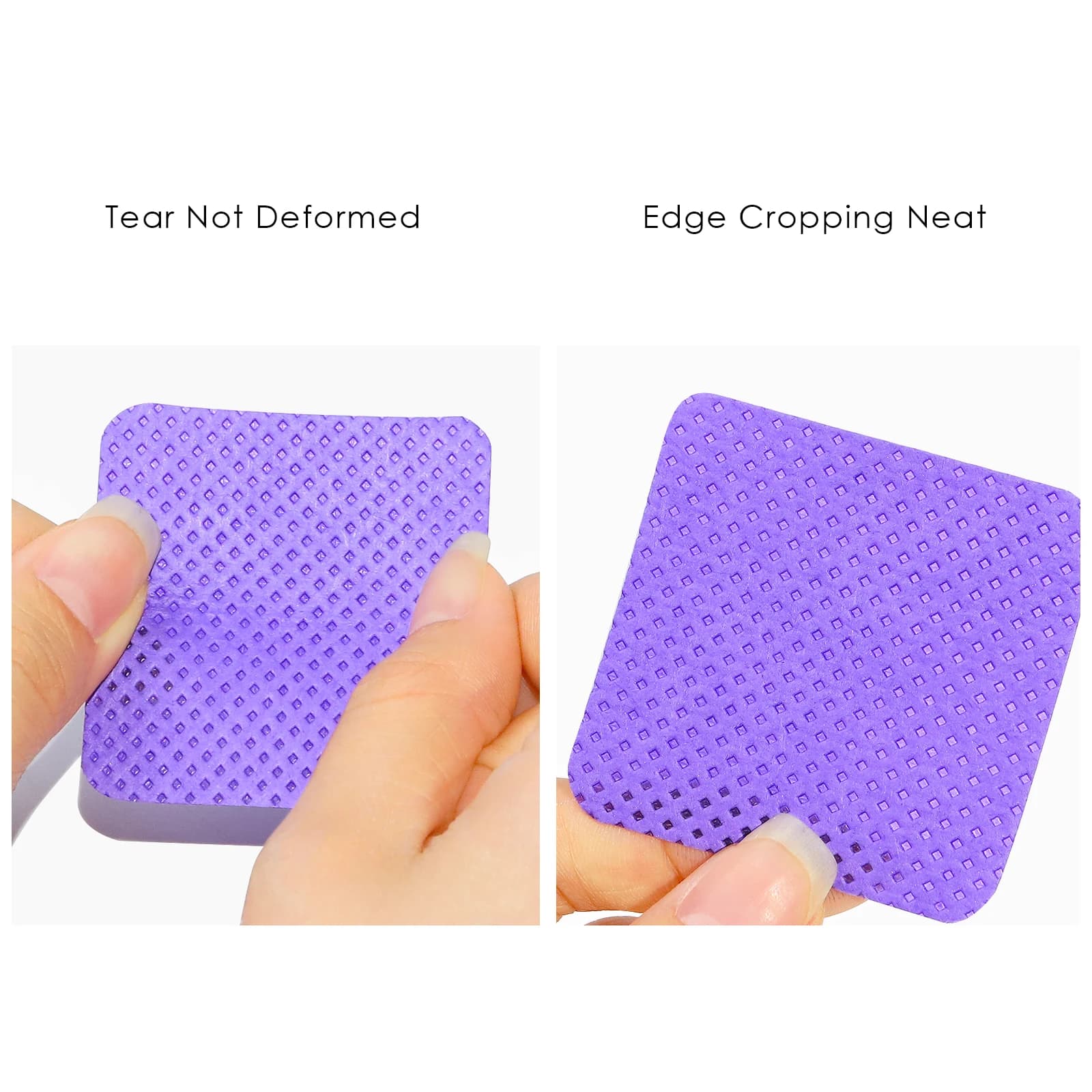 colorful lint-free cotton nail polish remover wipes — image 2